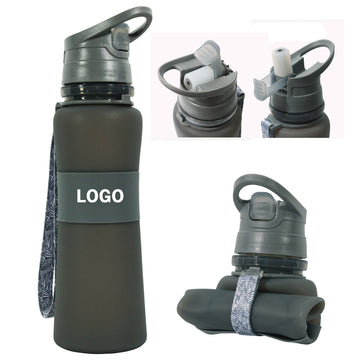 22 Oz Silicone Collapsible Water Bottle