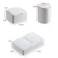 Press-Type Desktop Mini Storage Box Set Of 3 For Office