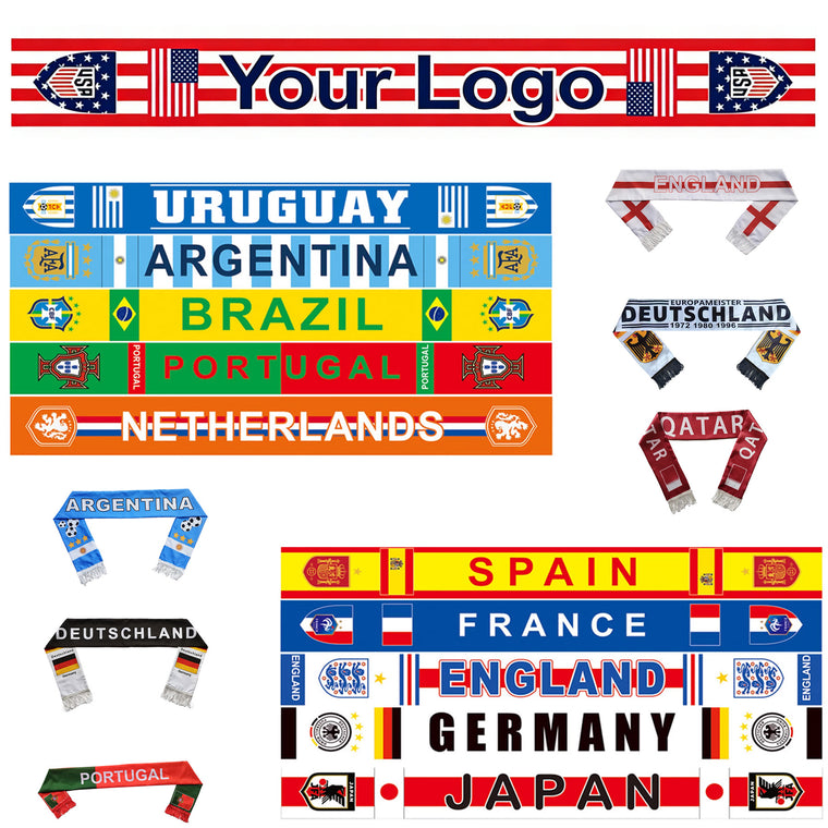 Custom 2026 World Cup Fan Scarves