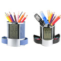 Digital Clock With Pen Holder