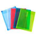 A4 Poly File Folders Tied Buckle-Transparent