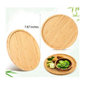 7.87 Inches Round Bamboo Tray