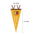 Custom Felt Pennant Flag – 17"
