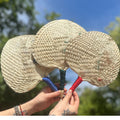 Natural Straw Handmade Fan