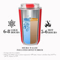 14 oz Travel Coffee Mug Stainless Steel Vacuum Cup