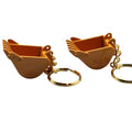 Alloy Excavator Bucket Keychain/ Bulldozer Bucket Pendant
