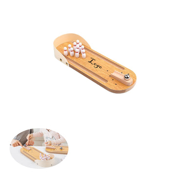 Tabletop Wooden Bowling Game