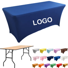 4FT Folding Rectangular Spandex Fitted Stretch Tablecloth