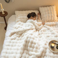 Luxury Plush Bubble Texture Throw