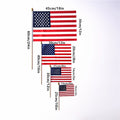 Wooden Flagpole Hand-Waved Flag