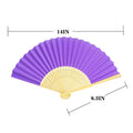 Full Color Folding Paper Fan with Bamboo Handle