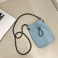 One Shoulder Crossbody Drawstring Bag