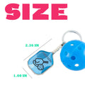 Pickleball Racket Zinc Alloy Keychain