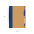 Eco-Friendly Spiral Notebook Set With Ballpoint Pen