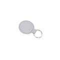 PU Leather Round Faux Keychain