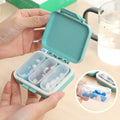 3-Grid Wheat Straw Sealed Daily Medicine Storage Boxes
