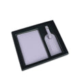 Personalized Leather Passport Holder Luggage Tag Set
