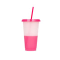 24Oz Color Changing Cup With Straw