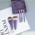 Travel Size Makeup Brushes Set With Case And Mirror