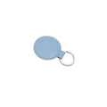 PU Leather Round Faux Keychain