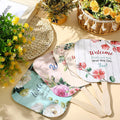 Custom Wooden-Handled Paper Fans