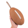 25 Oz Rugby Football Shape Collapsible Silicone Water Bottle