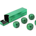 Portable Aluminum Alloy 5 Pcs Dice Game Set W/ Metal Case
