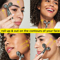 Mini Y-Shaped Face Slimming Massager with 3D Rolling Action