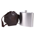 Stainless Steel Outdoor Wine Bottle With Leather Case