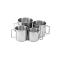 4Pcs Stackable Stainless Steel Camping Cups