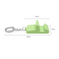 Portable Mini Silicone Cell Phone Stand Holder With Keyring