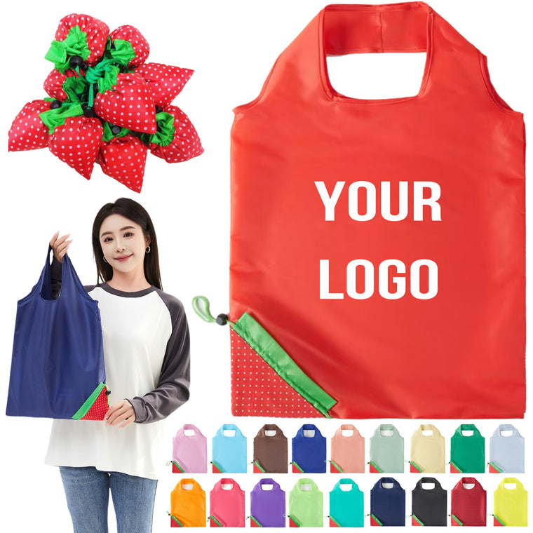 Strawberry Foldable Reusable Grocery Bag Shopping Tote