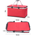 Collapsible Insulated Picnic Basket with Sturdy Handle