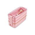 3-Tier Bento Box with Fork and Spoon Utensils