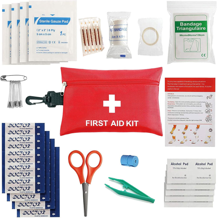 All-In-One First Aid Kit With Bandages & Tools