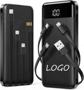 Slim 10000Mah Power Bank Led Flashlight