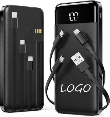 Slim 10000Mah Power Bank Led Flashlight