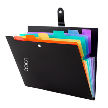 A4 Size 7 Pocket Expanding Rainbow Accordian File Folders