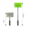 Retractable Car Windshield Cleaning Tool With Microfiber