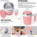 13Oz Rechargeable Stainless Steel Magnetic Stirring Cup