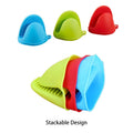 1Pcs Thicken Silicone Oven Glove Heat Resistant Pinch Mitt