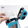 11.8 oz Square Water Bottle with Straw