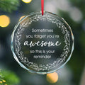 Clear Acrylic Ornaments With Holiday Designs