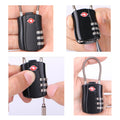 Three-digit Combination TSA Approved Luggage Locks