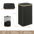110L Large Laundry Hamper with Handle and Lid