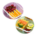 2 Compartment Glass Food Storage Containers With Lids