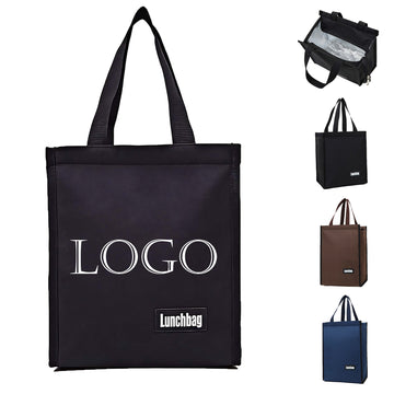 Large Oxford Insulated Lunch Tote Bag