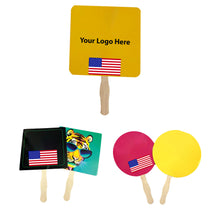 Paper Fan With Wooden Handle
