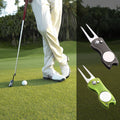 Foldable Golf Divot Tool With Pop-Up Button