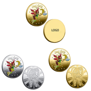 Tooth Fairy Golden Coin Tooth Loss Reward Commemorative Coin